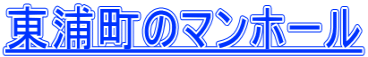 東浦町のマンホール