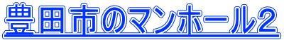豊田市のマンホール２