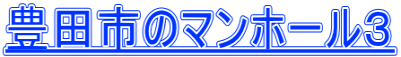 豊田市のマンホール３