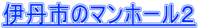 伊丹市のマンホール２