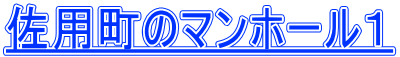 佐用町のマンホール１