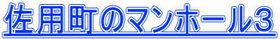 佐用町のマンホール３