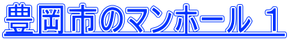 豊岡市のマンホール １