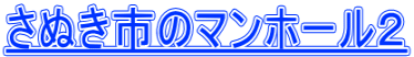さぬき市のマンホール２