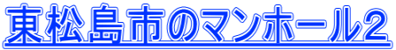 東松島市のマンホール２
