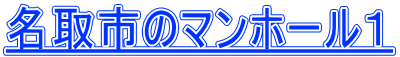 名取市のマンホール１