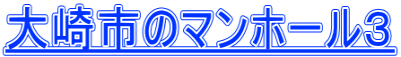 大崎市のマンホール３