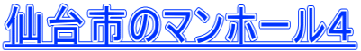仙台市のマンホール４