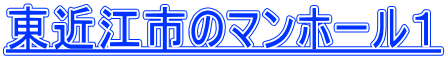東近江市のマンホール１