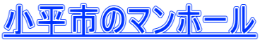 小平市のマンホール