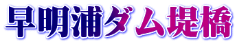 早明浦ダム堤橋