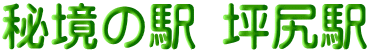 秘境の駅 坪尻駅